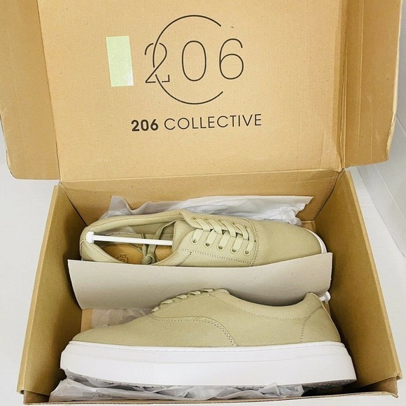 206 Collective Men's Mark Chino Lace Up Tan Color New Sneakers. - Picture 2 of 8